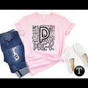 Pre K adult tee